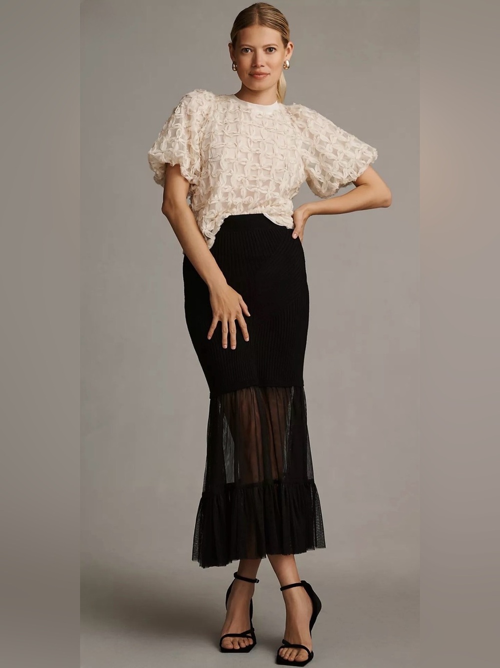 Anthropologie Sarah Hann Karla Textured Top